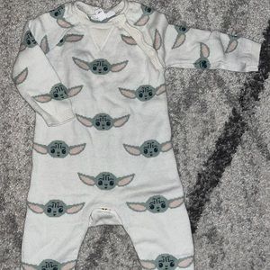 Knitted Yoda one piece